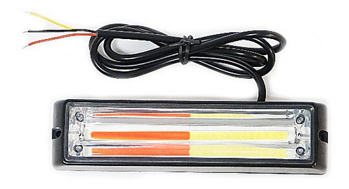 Modulo Baliza 12w Bicolor Rojo/blanco Led Cob Mod 1094-6 12/24v Lateral O Trompa Exterior Bomberos Modulo Para Vehiculos