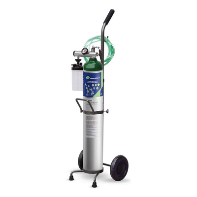 Tanque Oxígeno Portátil 680 Litros con Carrito Ajustable Regulador Preciso Cánula Nasal Vaso Humidificador Kit Completo Transporte Fácil Seguro Confiable Medical Store | Meses sin interés