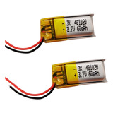 2 Baterias 401020 Beston Litio 3.7v Polímero Li-ion 60mah 