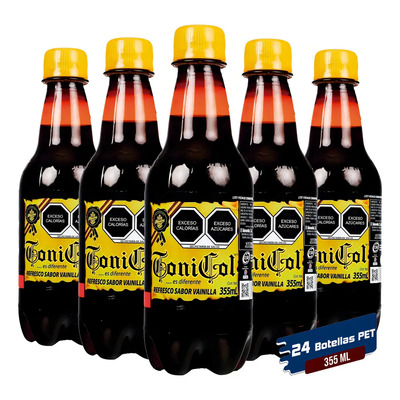 Tonicol Refresco Sabor Vainilla 355 Ml - 24 Pack | Envío gratis