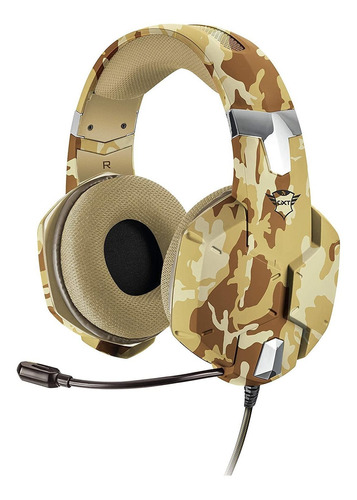 Auriculares Gamer Trust Gxt 322d Carus Desert Camo