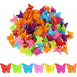 Color Pinzas Para Cabello Mariposa Jelly Broches Pasadores