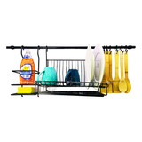 Kit Escurreplatos Set Limpieza 6 Ganchos Barral 90 Cm Negro