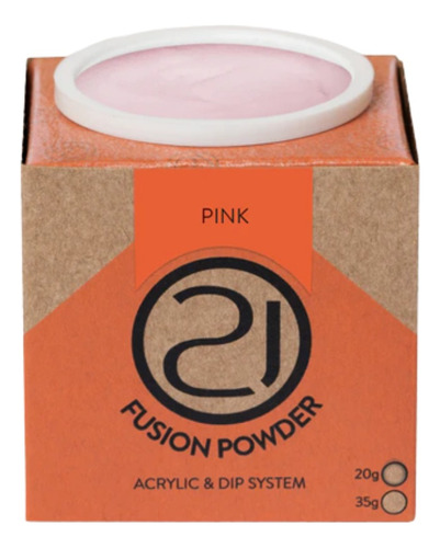 Pó Acrílico Fusion Powder Pink 20g Construção Nails 21