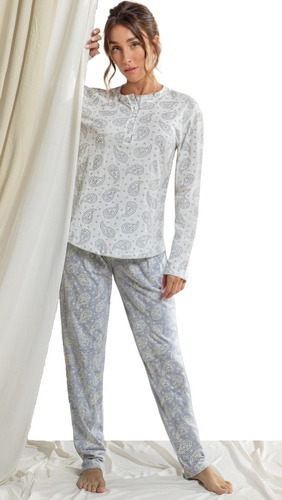 Pijama Mujer Invierno 100% Algodón Lencatex 22325