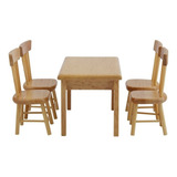 Conjunto Modelo De Cadeira De Mesa De Jantar 5pcs 1:12 Dollh