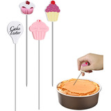  4 Pieza Acero Inoxidable Probador De Pastel Cupcake Muffin