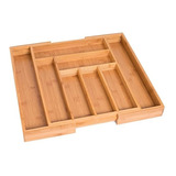 Birdrock Home Bamboo  Organizador Desplegable De Utensilios