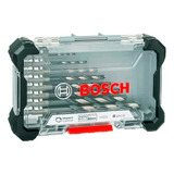 Set Kit 8 Mechas Bosch Acero Rápido Hex 1/4  Con Estuche Rex