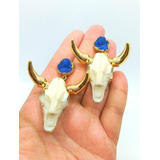 Aretes De Toro Azul