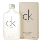 Ck One Calvin Klein Edt 200ml Unisex/ Parisperfumes Spa