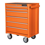 Gabinete Metalico 6 Cajones Movil Truper 12067 Color Naranja