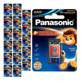 36 Pilhas Alcalinas Premium Aaa 3a Panasonic 18 Cart
