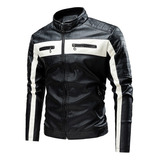 Chamarra Motociclista Biker Bomber Casual Slim Rompevientos