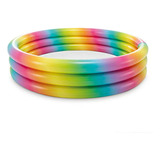 Piscina - Intex 58449ep 15 Inch Rainbow Ombre 3 Ring Circula