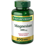 Nature's Bounty Magnesio 500mg 200 Tabletas