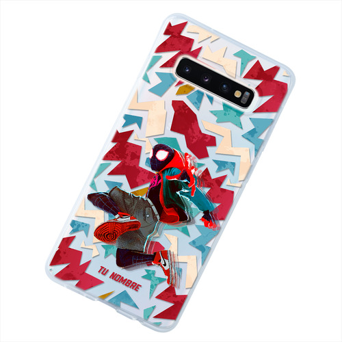 Funda Para Galaxy Spiderman Miles Personalizada Tu Nombre