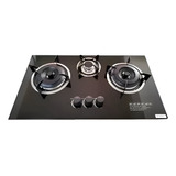 Cocina Encimera A Gas 3 Platos Tope Vidrio