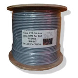 Cable Utp Cat 6 23awg Unifilar 100% Cobre Gris 305 Mts / Fac