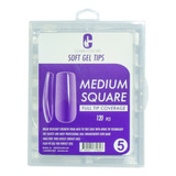 Clara Colors® Soft Gel Tips Cobertura Completa - 120pcs
