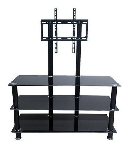 Rack Mueble Mesa Soporte Para Tv 32 A 55 3 Pisos B02 Vidrio