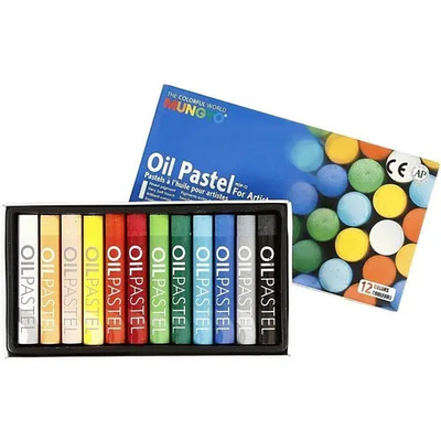 Pasteles al Óleo Mungyo 12 Colores Set Modelo MOP12 Para Papel | MercadoLibre
