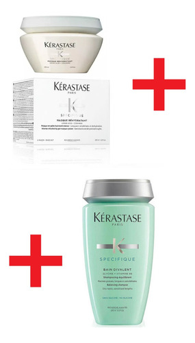 Pack Kit Kerastase Masque Rehydratant 200ml + Shampoo 250ml