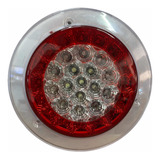 Plafon 32 Led Tipo Gel Para Carrocerias Redondo 6 PuLG Rojo