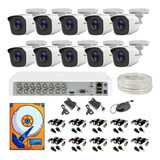 Kit Video Vigilancia Epcom 10 Cámaras 1080p 200mts Utp 2tb