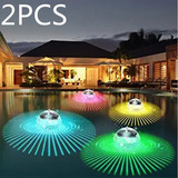 Lámpara Solar Flotante Para Piscina, 2 Piezas, Luz De Suelo