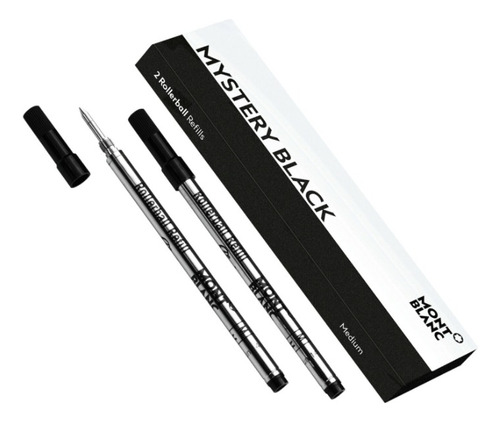 Tinta Set Repuesto Roller Montblanc - Medium Mystery Black