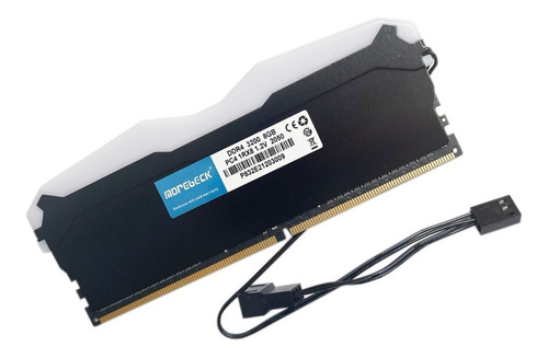 Memoria Ram Ddr4 8gb 3200 1rx8 Con Disipador Y Luz Rgb