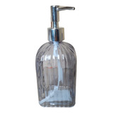 Porta Sabonete Líquido Vidro Vitral Transparente 500ml Azul