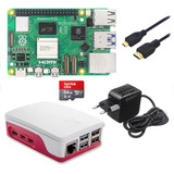 Kit Raspberry Pi 5 Pi5 8gb Ram Case Cartão Fonte Cooler Hdmi