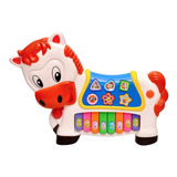 Piano Bebe Organeta Caballo Niños Sonido Teclas Animales