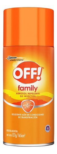 Off Family Active Repelente Aerosol X165 Cc (naranja)
