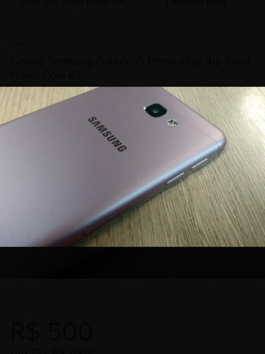 Celular Sansung J5 Prime Semi-novo! 