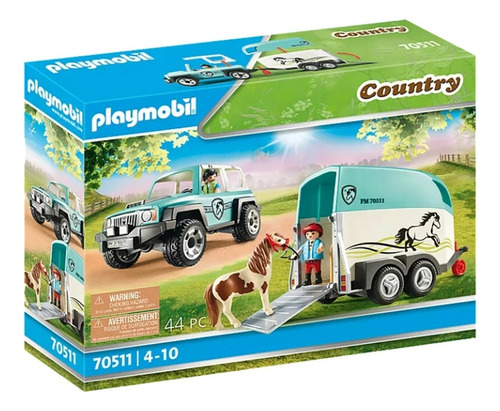 Vehículo De Remolque Para Caballos - Playmobil Country 70511