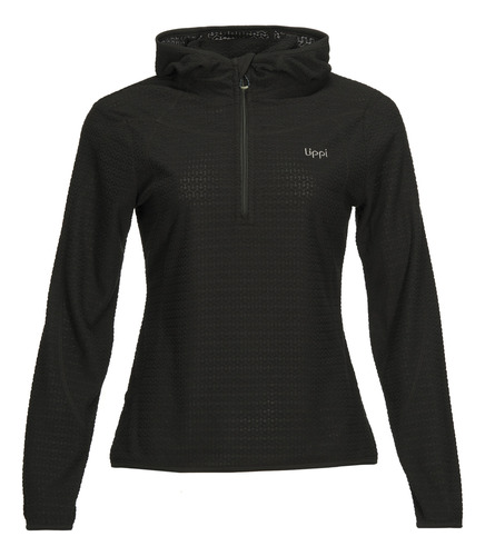 Poleron Mujer Lippi Jacaranda Nano-f 1/4 Zip Hoody Negro