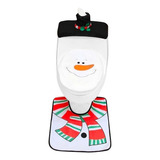 Set De Baño Muñeco De Nieve 3 Piezas Adorno Navidad / Lhua