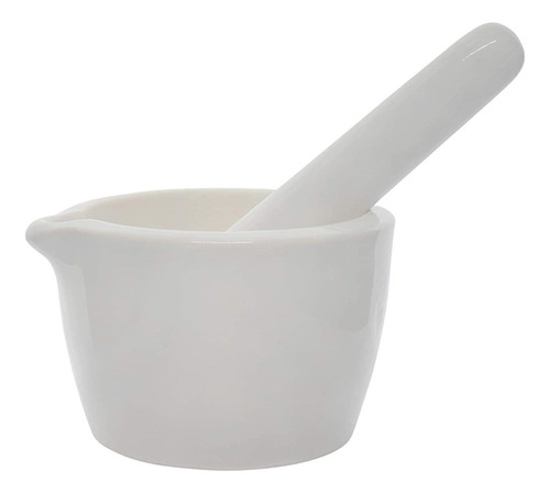 Mortar  Pestle  50ml  70mm  Porcelana  Patrón Pesado