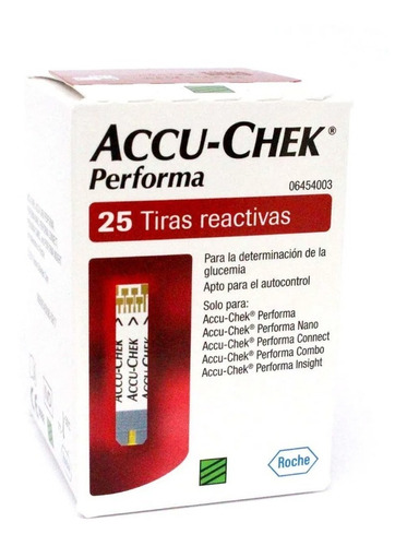 Tiras Reactivas Accu Chek Performa Caja X 25