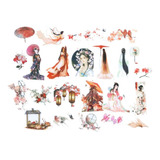 Genial Set De 23 Stickers Moda Kawaii Kimono Sakura Select