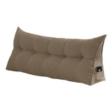 Almofada Cabeceira Ana Cama Casal 140cm Suede Capuccino Luxo