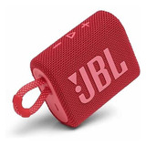 Parlante Jbl Go3 Rojo Bluetooth