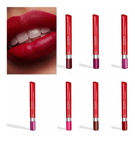 Labial Duo Tattoo  Esika (7 Piezas) Colores A Elegir