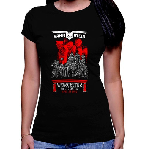 Camiseta Premium Dtg Rock Estampada Rammstein
