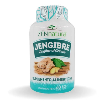 Jengibre Zen Natura 60 Capsulas Diurético Antioxidante Sabor Sin sabor | Meses sin interés