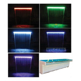 Cascada Piscina C/luces Led Colores 90cm Vulcano- Doctorpool