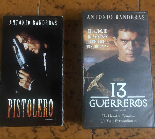 Película Vhs Colección Antonio Banderas , Pistolero Y 13 Gue